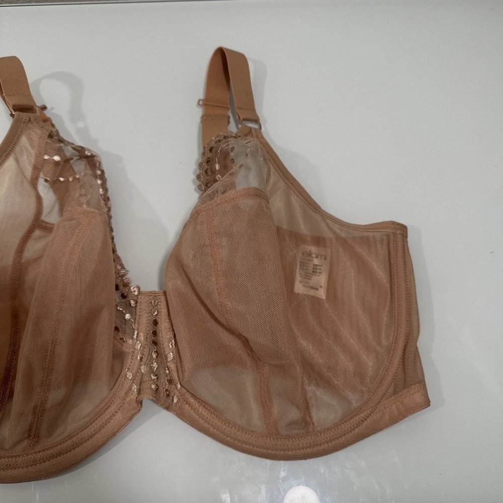 NEW $70 Elomi [‎ 36K ] Matilda Full Figure Underwire Plunge Bra Cafe Nude #5833 - Picture 7 of 13